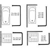 Duschdraperistång Erica Kombi DUSCHSTÅNG 122 KOMBI VIT – miniatyr 2