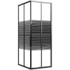 Duschkabin ränder ESG svart vidaXL 90 x 70 x 180 cm – miniatyr 2