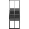 Duschkabin ränder ESG svart vidaXL 90 x 70 x 180 cm – miniatyr 3
