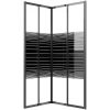 Duschkabin ränder ESG svart vidaXL 90 x 70 x 180 cm – miniatyr 5