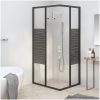 Duschkabin ränder ESG svart vidaXL 90 x 70 x 180 cm – miniatyr 10