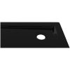 Duschkar fyrkantigt ABS svart vidaXL 80 x 80 cm – miniatyr 7