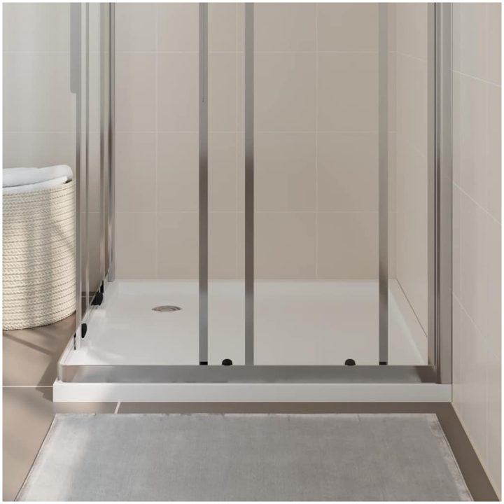 Duschkar fyrkantigt ABS vidaXL 90 x 90 cm – bild 3