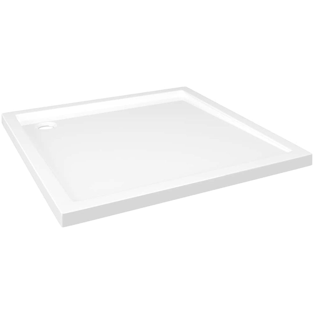 Duschkar fyrkantigt ABS vit vidaXL 80 x 80 cm – bild 2