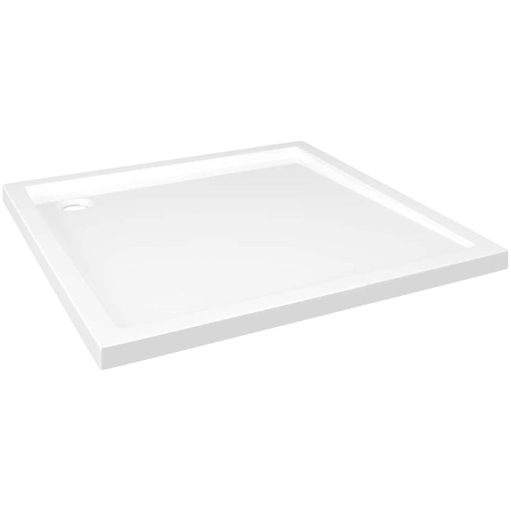 Duschkar fyrkantigt ABS vit vidaXL 80 x 80 cm – bild 2