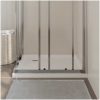 Duschkar fyrkantigt ABS vit vidaXL 80 x 80 cm – miniatyr 3