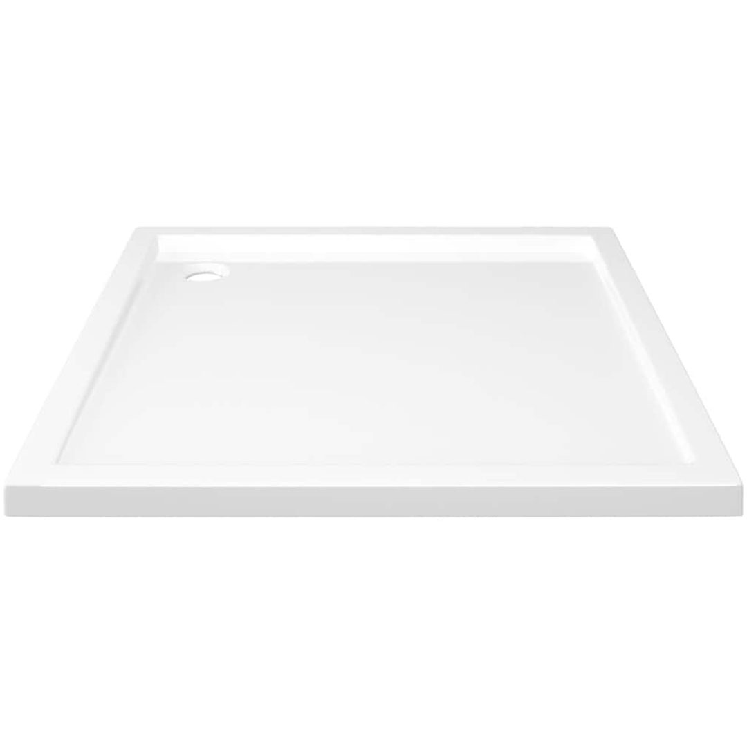 Duschkar fyrkantigt ABS vit vidaXL 80 x 80 cm – bild 4