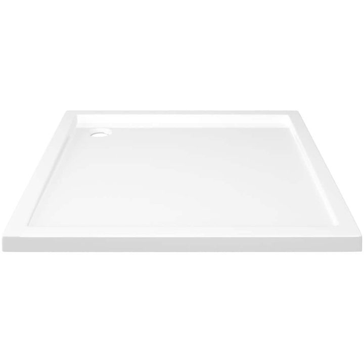 Duschkar fyrkantigt ABS vit vidaXL 80 x 80 cm – bild 4