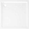 Duschkar fyrkantigt ABS vit vidaXL 80 x 80 cm – miniatyr 6