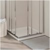 Duschkar fyrkantigt ABS vit vidaXL 80 x 80 cm – miniatyr 1