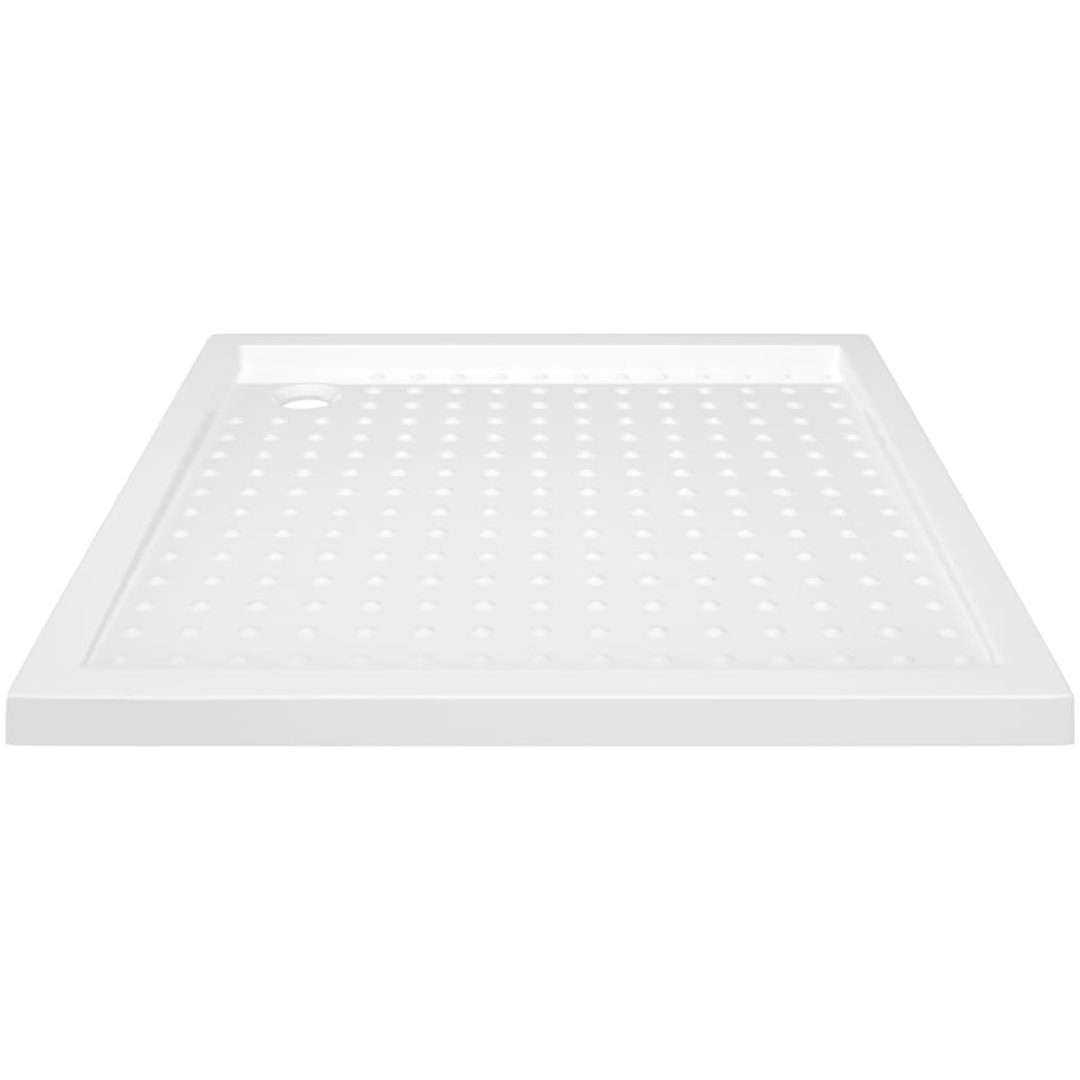 Duschkar med prickar vit ABS vidaXL 80 x 80 x 4 cm – bild 3