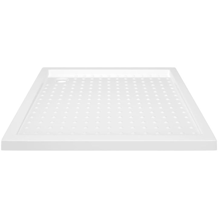 Duschkar med prickar vit ABS vidaXL 80 x 80 x 4 cm – bild 3