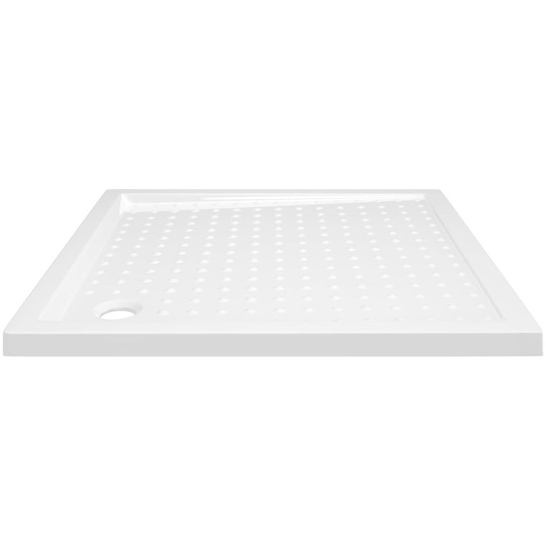 Duschkar med prickar vit ABS vidaXL 80 x 80 x 4 cm – bild 4
