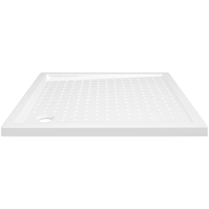 Duschkar med prickar vit ABS vidaXL 80 x 80 x 4 cm – bild 4