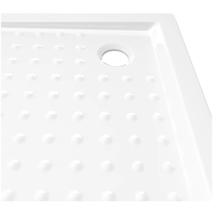 Duschkar med prickar vit ABS vidaXL 80 x 80 x 4 cm – bild 6