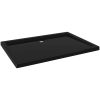 Duschkar rektangulärt ABS svart vidaXL 70 x 100 cm – miniatyr 2