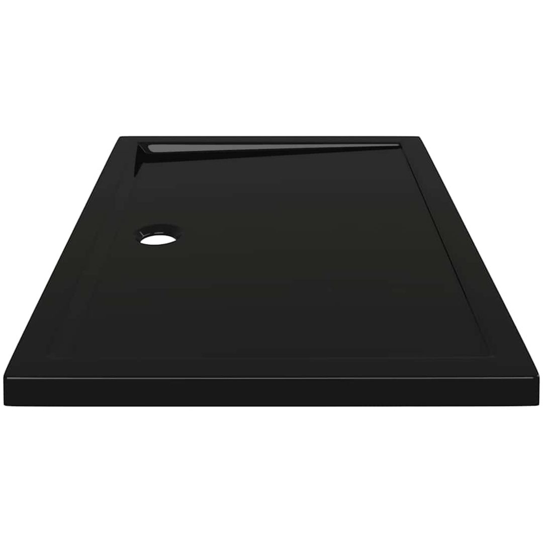Duschkar rektangulärt ABS svart vidaXL 70 x 100 cm – bild 5