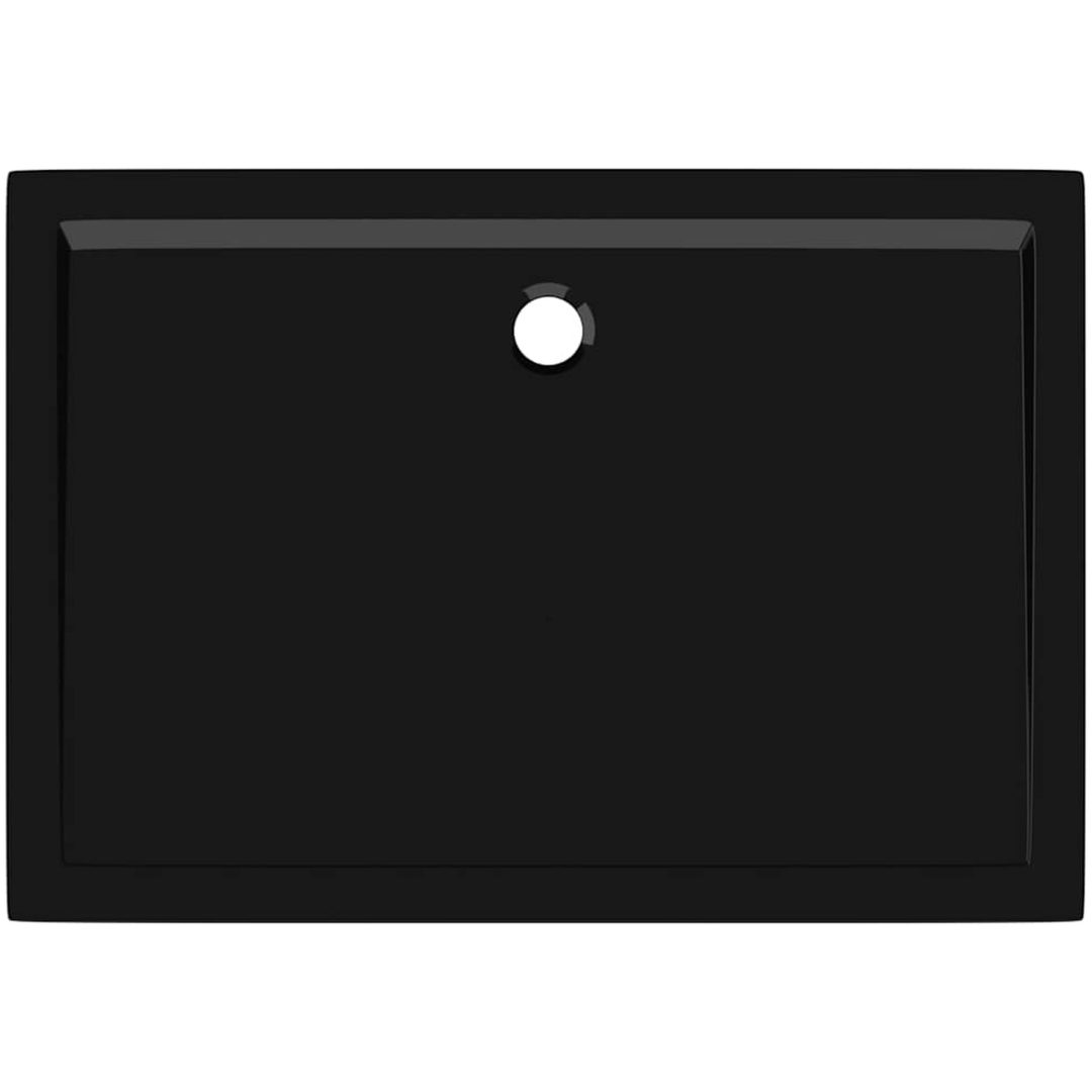 Duschkar rektangulärt ABS svart vidaXL 70 x 100 cm – bild 6