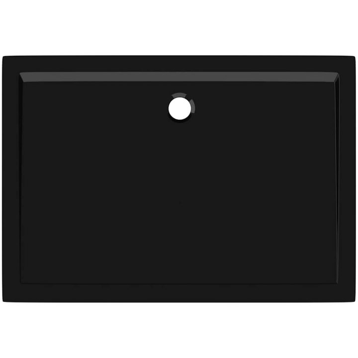 Duschkar rektangulärt ABS svart vidaXL 70 x 100 cm – bild 6