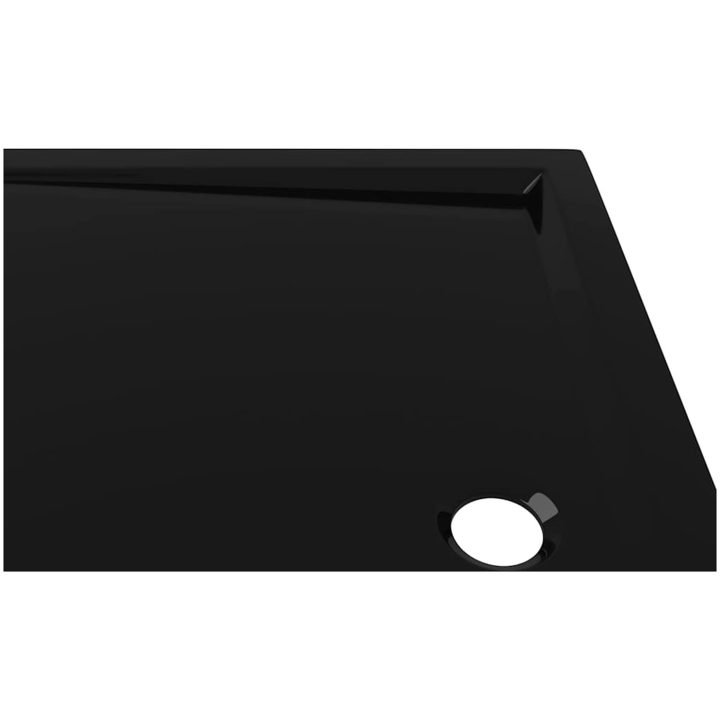 Duschkar rektangulärt ABS svart vidaXL 70 x 100 cm – bild 7
