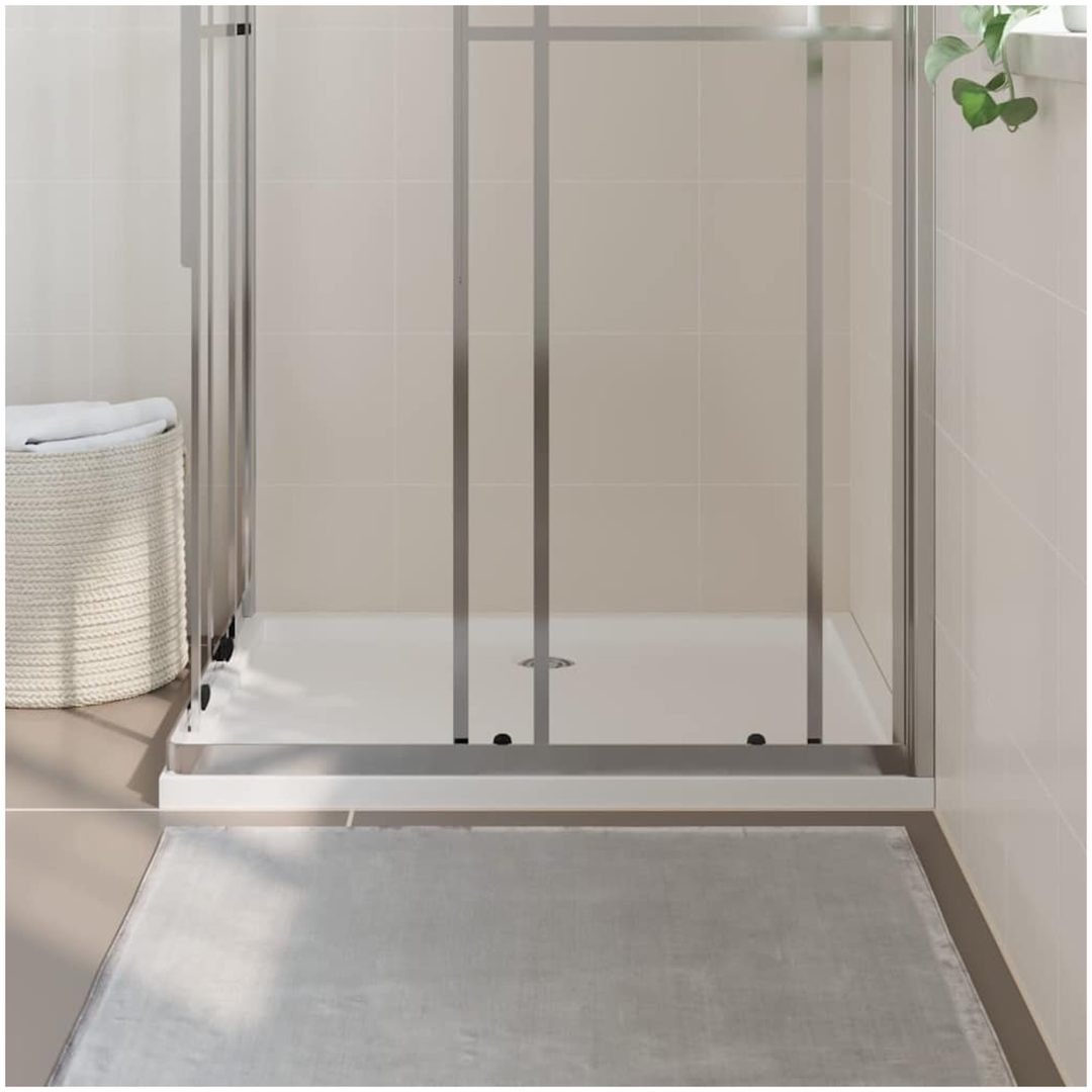 Duschkar rektangulärt ABS vidaXL 80 x 100 cm – bild 3