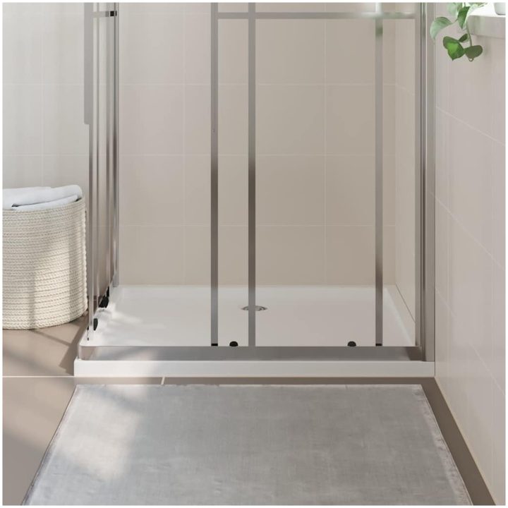 Duschkar rektangulärt ABS vidaXL 80 x 100 cm – bild 3