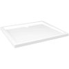 Duschkar rektangulärt ABS vit vidaXL 80 x 90 cm – miniatyr 2