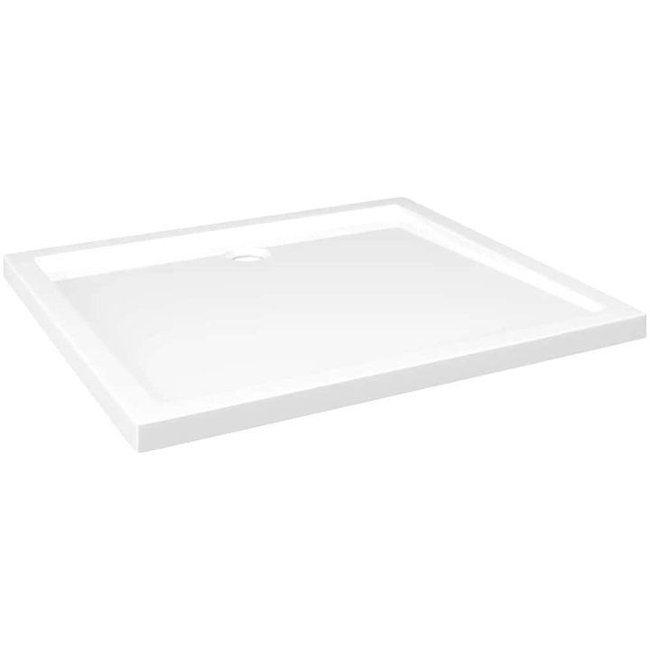 Duschkar rektangulärt ABS vit vidaXL 80 x 90 cm – bild 2