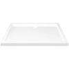 Duschkar rektangulärt ABS vit vidaXL 80 x 90 cm – miniatyr 4