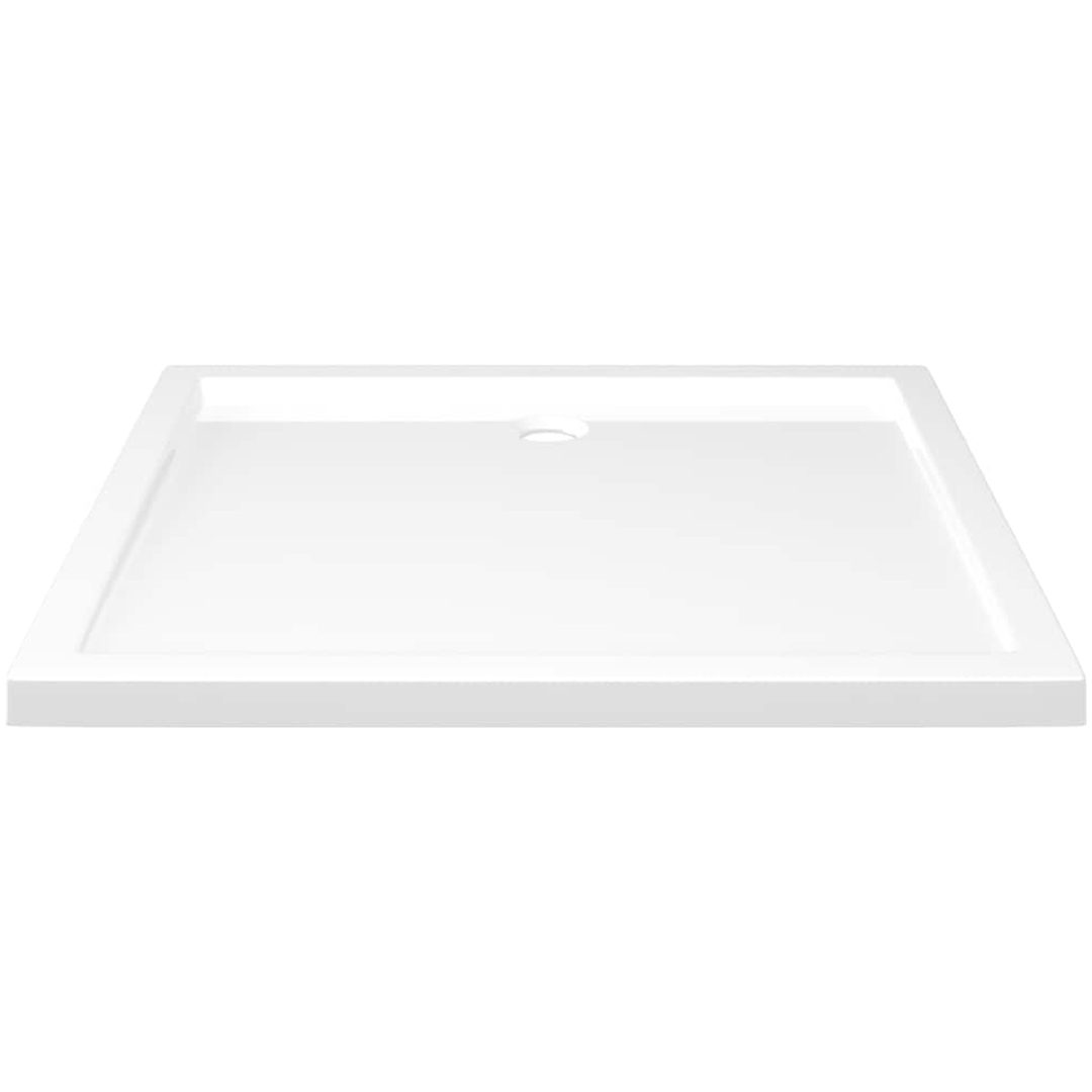 Duschkar rektangulärt ABS vit vidaXL 80 x 90 cm – bild 4