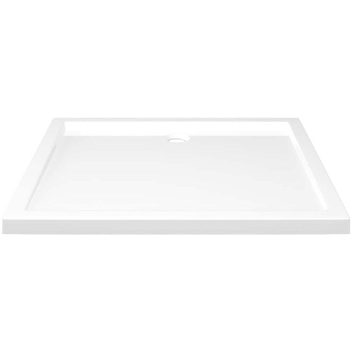 Duschkar rektangulärt ABS vit vidaXL 80 x 90 cm – bild 4