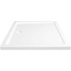 Duschkar rektangulärt ABS vit vidaXL 80 x 90 cm – miniatyr 5