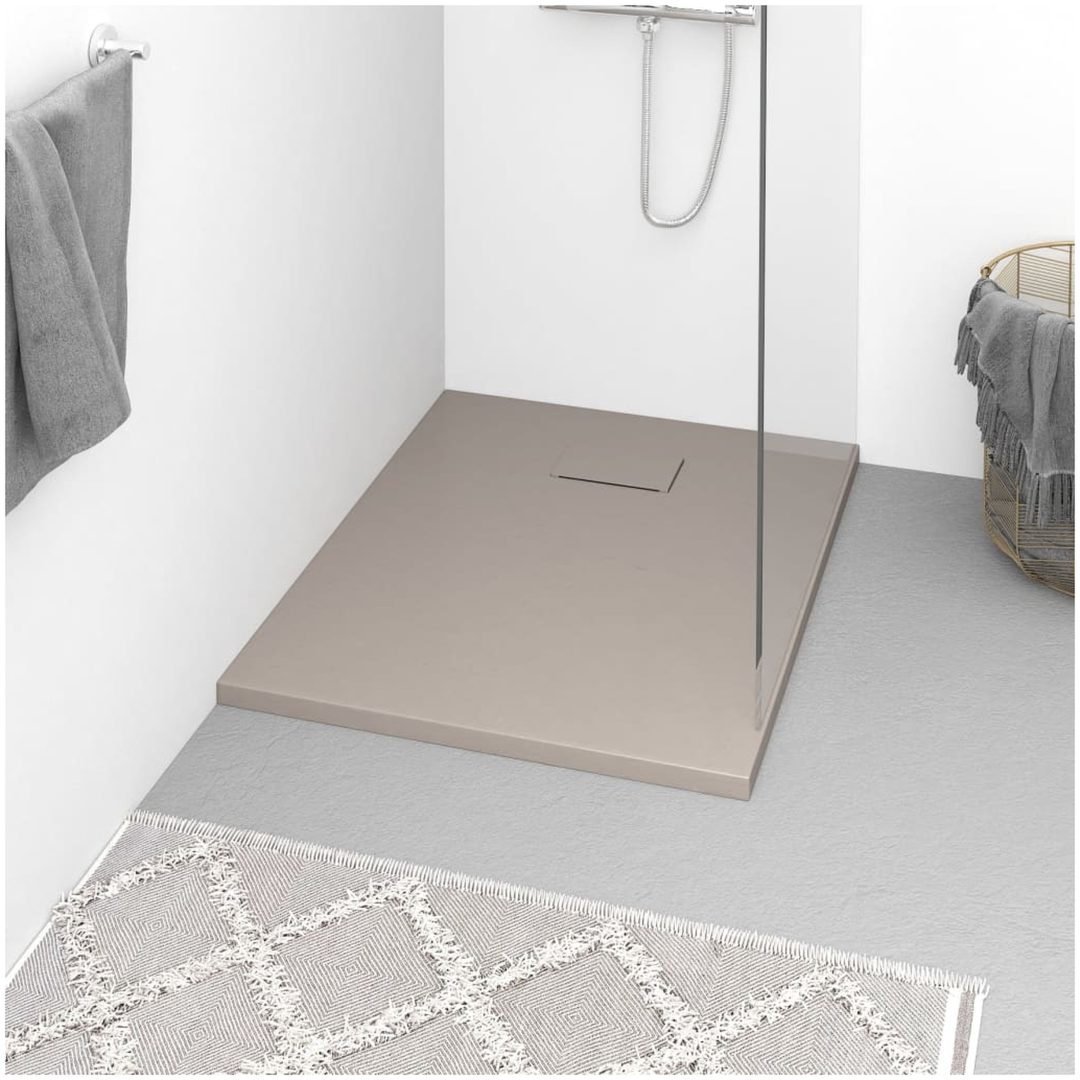 Duschkar SMC brun vidaXL 90 x 70 cm