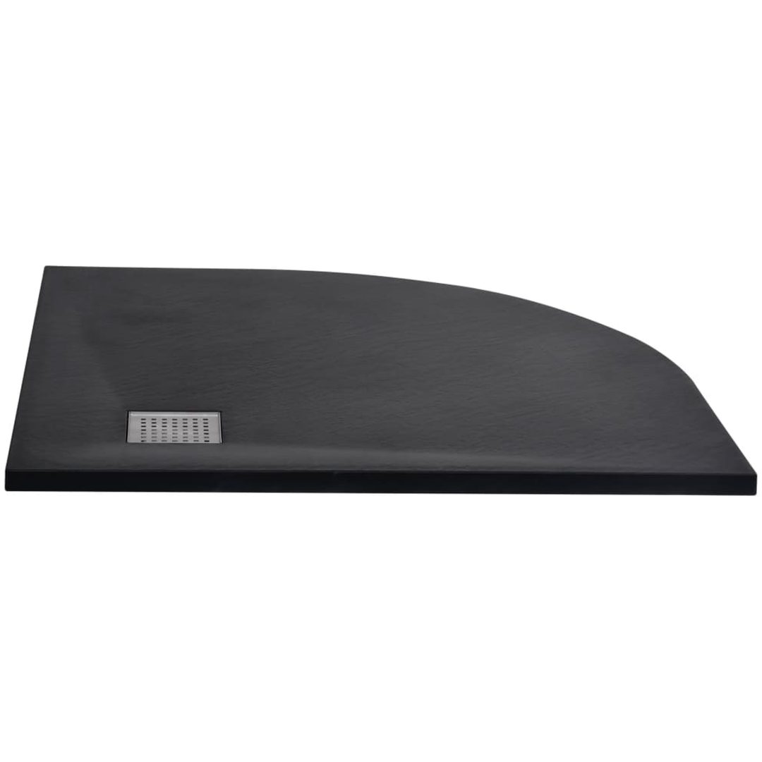 Duschkar SMC svart vidaXL – bild 2