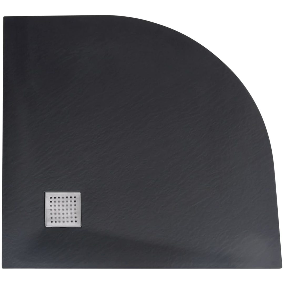 Duschkar SMC svart vidaXL – bild 3