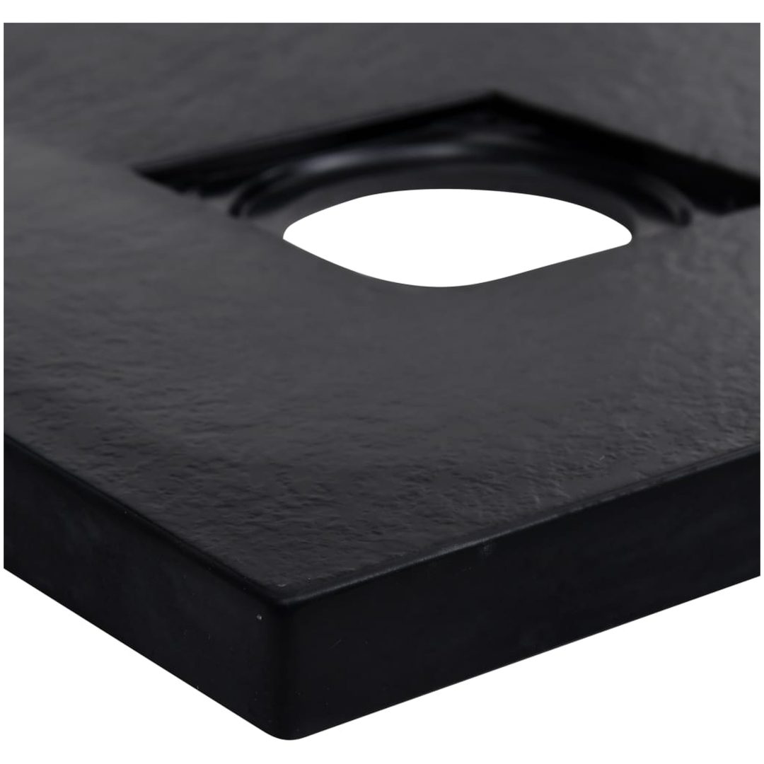 Duschkar SMC svart vidaXL – bild 5