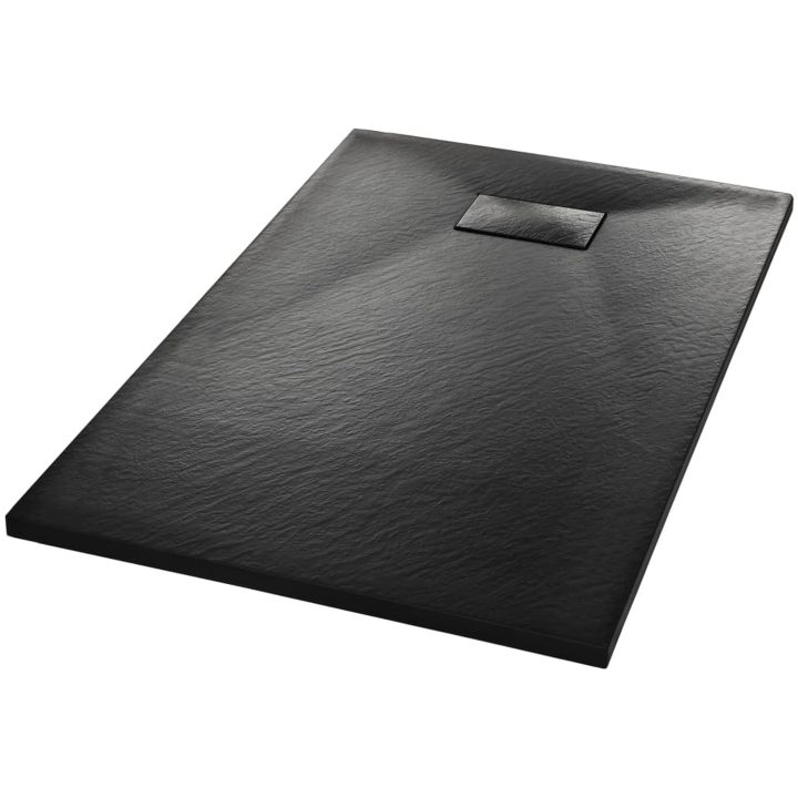 Duschkar SMC svart vidaXL 100 x 80 cm – bild 2