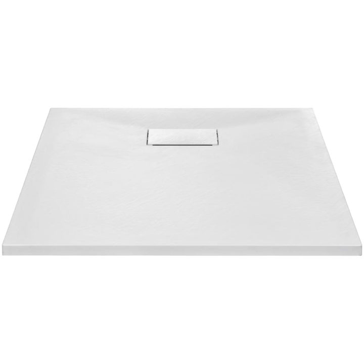 Duschkar SMC vit vidaXL 90 x 70 cm – bild 3