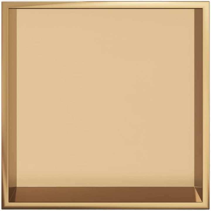 Duschnisch borstad guld 32x32x9 cm rostfritt stål vidaXL – bild 4