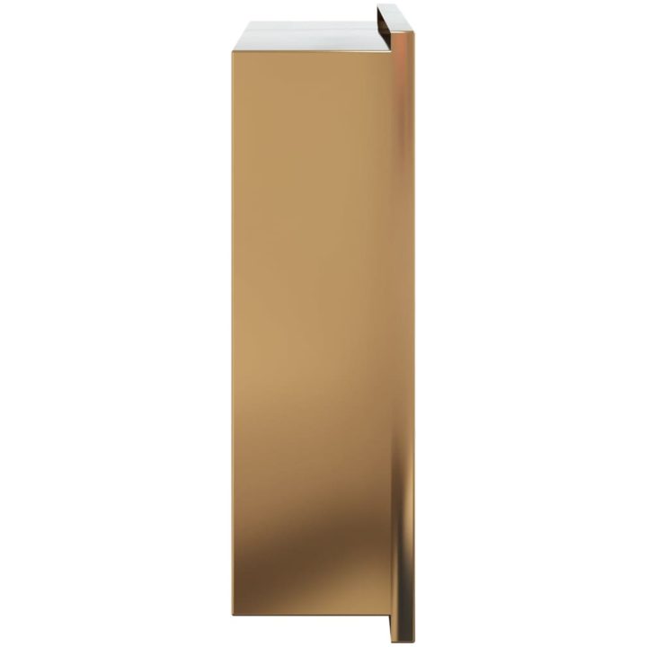 Duschnisch borstad guld 32x32x9 cm rostfritt stål vidaXL – bild 5