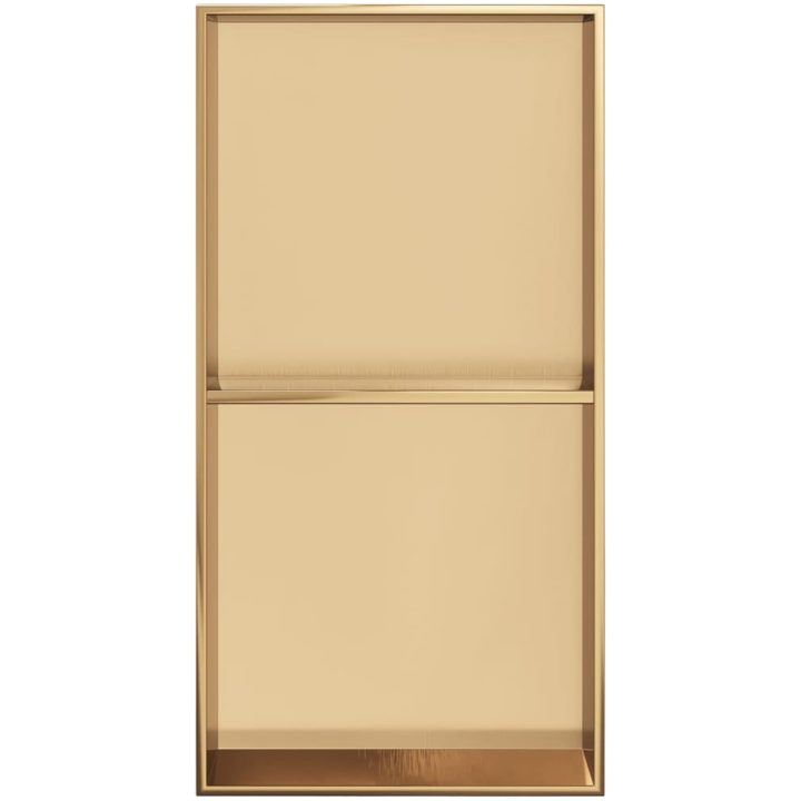 Duschnisch borstad guld 32x62x9 cm rostfritt stål vidaXL – bild 4