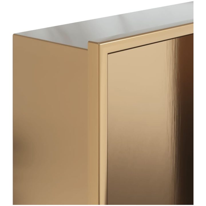 Duschnisch borstad guld 32x62x9 cm rostfritt stål vidaXL – bild 7
