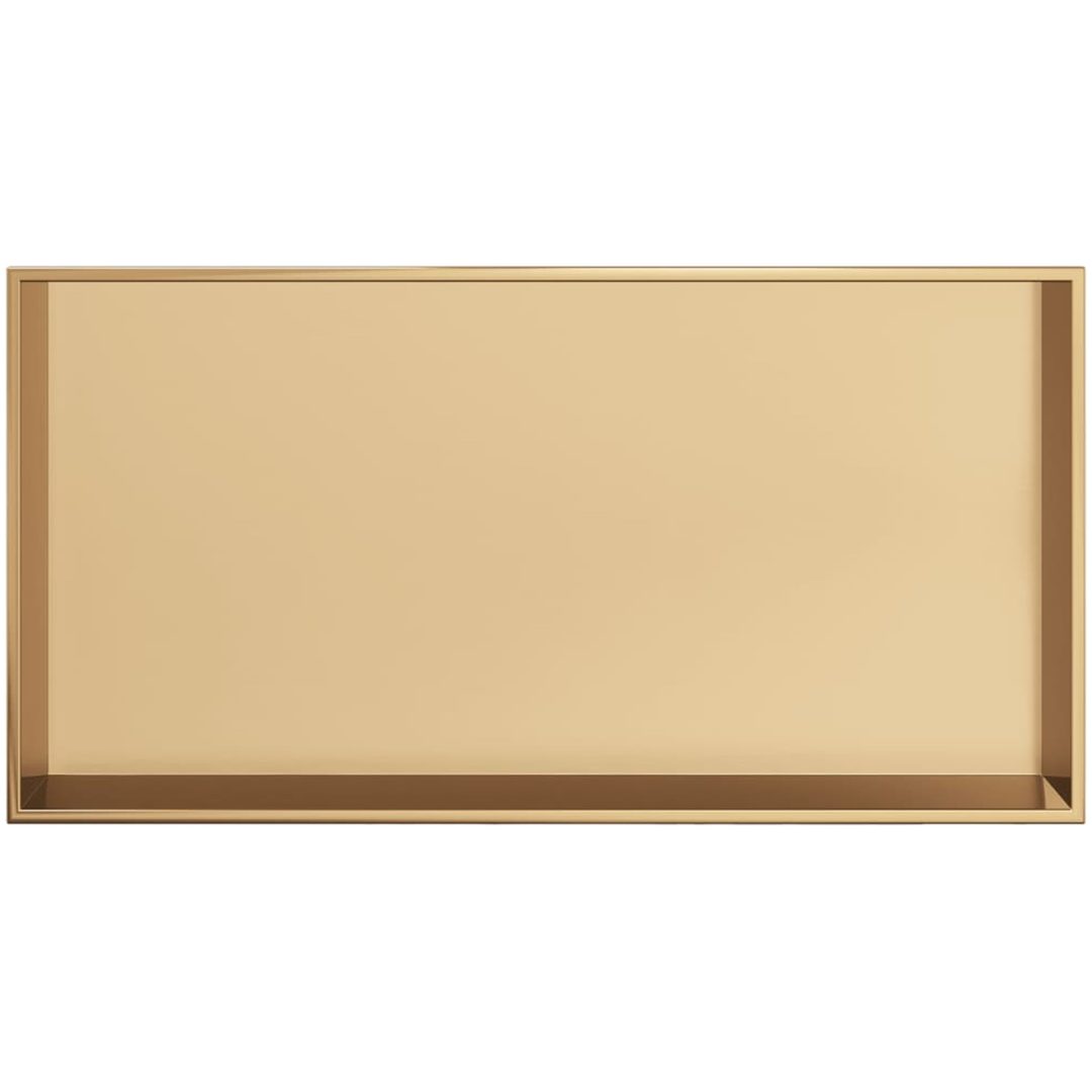 Duschnisch borstad guld 62x32x9 cm rostfritt stål vidaXL – bild 4