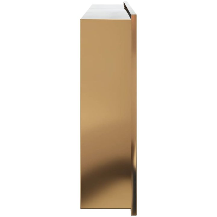 Duschnisch borstad guld 62x32x9 cm rostfritt stål vidaXL – bild 5