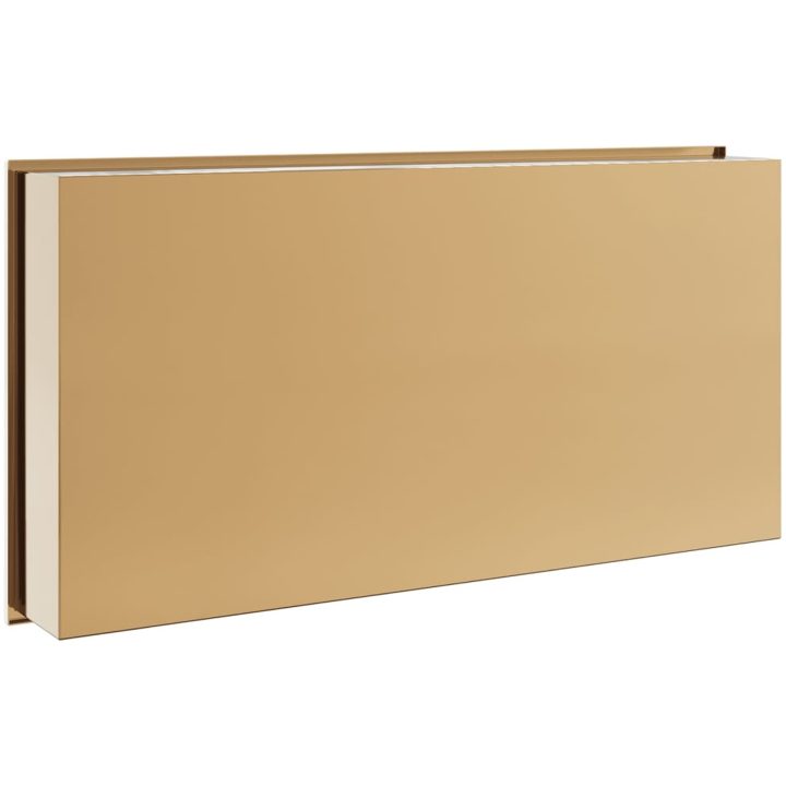 Duschnisch borstad guld 62x32x9 cm rostfritt stål vidaXL – bild 6