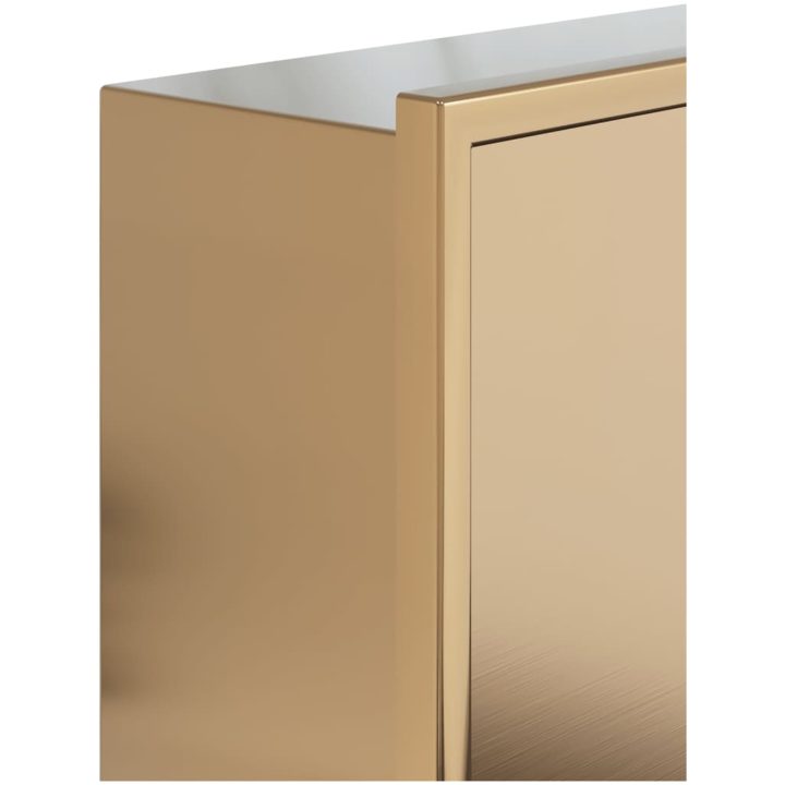 Duschnisch borstad guld 62x32x9 cm rostfritt stål vidaXL – bild 7
