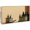 Duschnisch borstad guld 62x32x9 cm rostfritt stål vidaXL – miniatyr 1