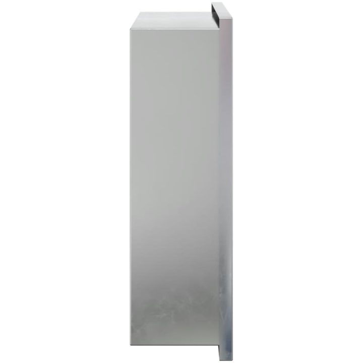 Duschnisch borstad silver 32x32x9 cm rostfritt stål vidaXL – bild 5