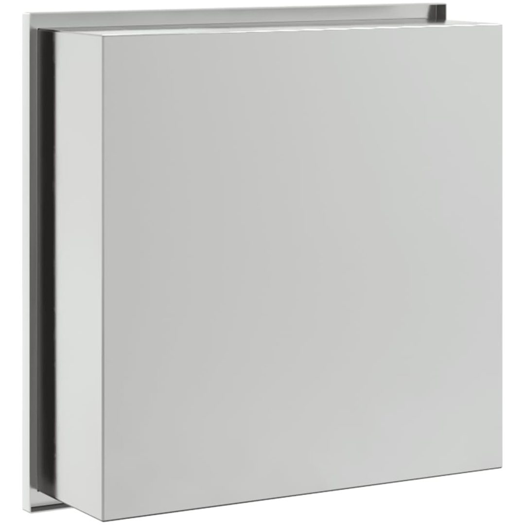 Duschnisch borstad silver 32x32x9 cm rostfritt stål vidaXL – bild 6
