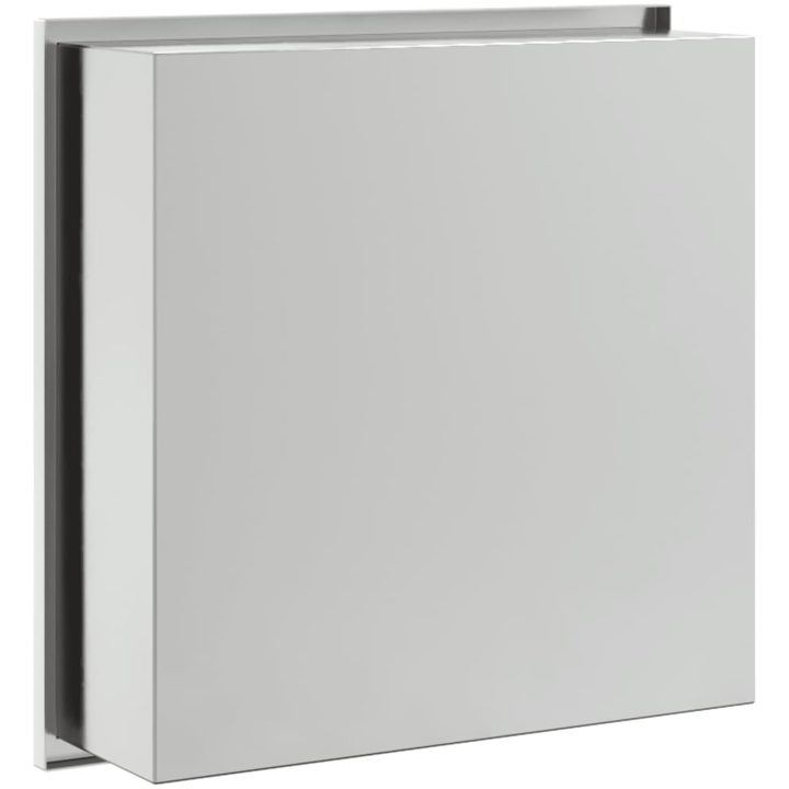 Duschnisch borstad silver 32x32x9 cm rostfritt stål vidaXL – bild 6